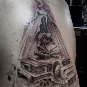  WIP Black and Skin Tattoo by S V Mitchell