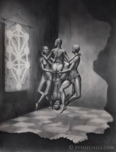 TANTRA 59X42cm by S V Mitchell