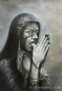 S V Mitchell artist Nr.97 Prayer